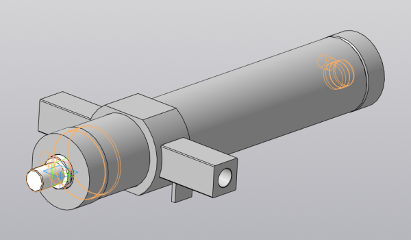 Пневмоцилиндр D 140 мм ход 606 мм ШП-02.06.00.000БСБ