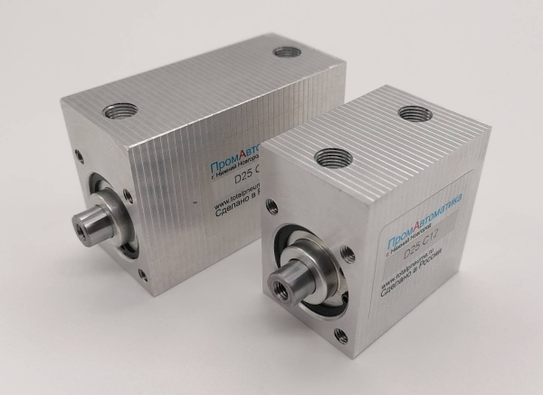 Пневмоцилиндр смещения каналов D25 C40